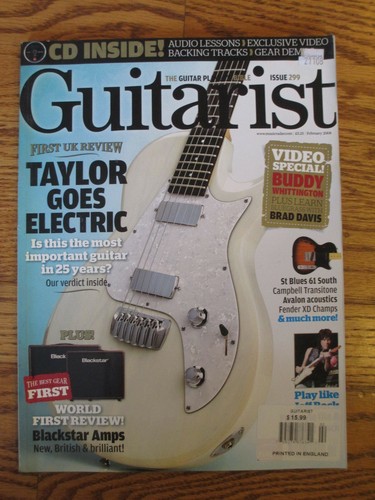 GUITARIST - FEBUARY 2008 - THE GUITAR PLAYER'S BIBLE - MAGAZINE - FROM ENGLAND