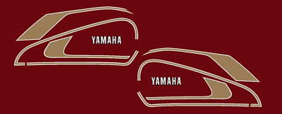 YAMAHA XS650B EUROPEAN MODEL -GAS TANK DECALS-