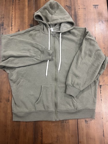 BKE The Buckle Mens OS One Size military green Full Zip Hoodie Jacket