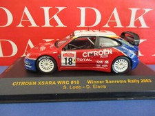 Die cast 1/43 Modellino Auto Citroen Xsara WRC Rally Sanremo 2003 S. Loeb