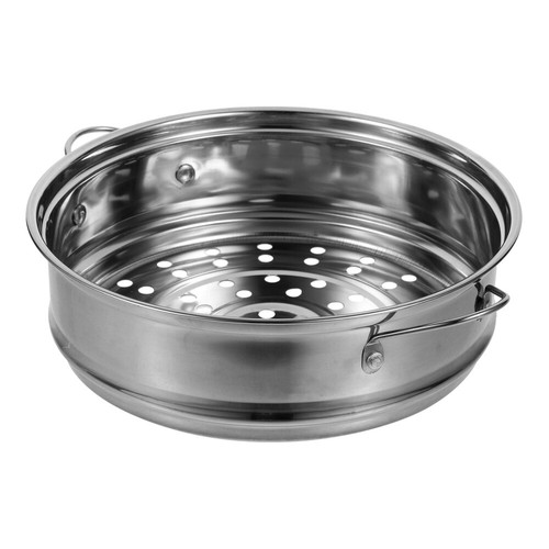 Piastra Vaporiera per Pentola Riutilizzabile Porta Vaporiera Alimenti Cestello Acciaio Inox - Foto 11 di 12