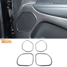4PCS Door Speaker Cover Trim Kit for Dodge Durango/Grand Cherokee 2011+ Chrome