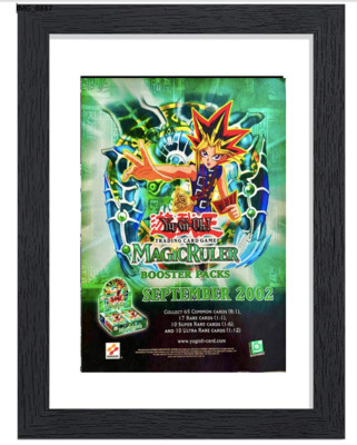 Vintage Framed Print Ad Wall Art 11x14 Nintendo Yugioh Magic Ruler TCG 2002