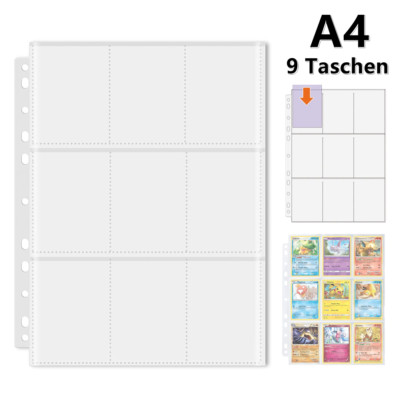 300X Sammelhüllen Prospekthüllen A4 Trading Cards Hülle Hüllen Sammelkarten DE