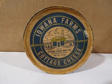 Iowana Farms Milk Co Cottage Cheese Dairy Empty Container Bettendorf Iowa