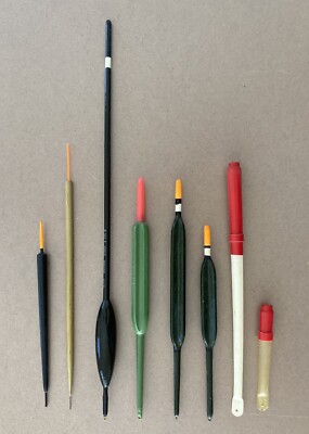Rare Vintage UK Coarse Fishing Float Lot 8 Camafloat Ultra Slider Stick Waggler