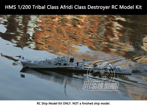 CY510 HMS 1/200 Tribal Class Afridi Destroyer RC Model Kit with Detail Upgrade - Picture 10 of 12