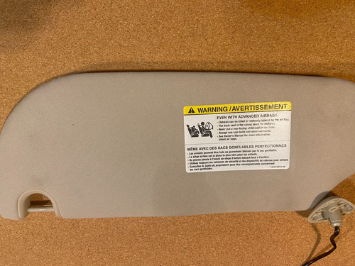 2005-2011 Lincoln Town Car Grand Marquis Crown Victoria Sun Visor Camel Tan - Picture 3 of 4