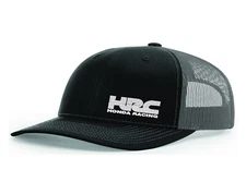 HRC Honda Racing EMBROIDERED Black/Gray Richardson 112 Snap Back Trucker Hat