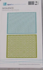 Lifestyle Crafts/QuicKutz Embossing Folders, Sequence, 2 Folders, EF-0014