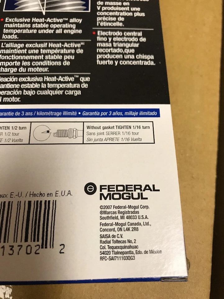 🇺🇸Champion 3401 (007 ASTON MARTIN 04 Etc) Spark Plugs 6PCK FREE SHIPPING!!🇺🇸 - Image 3 of 4