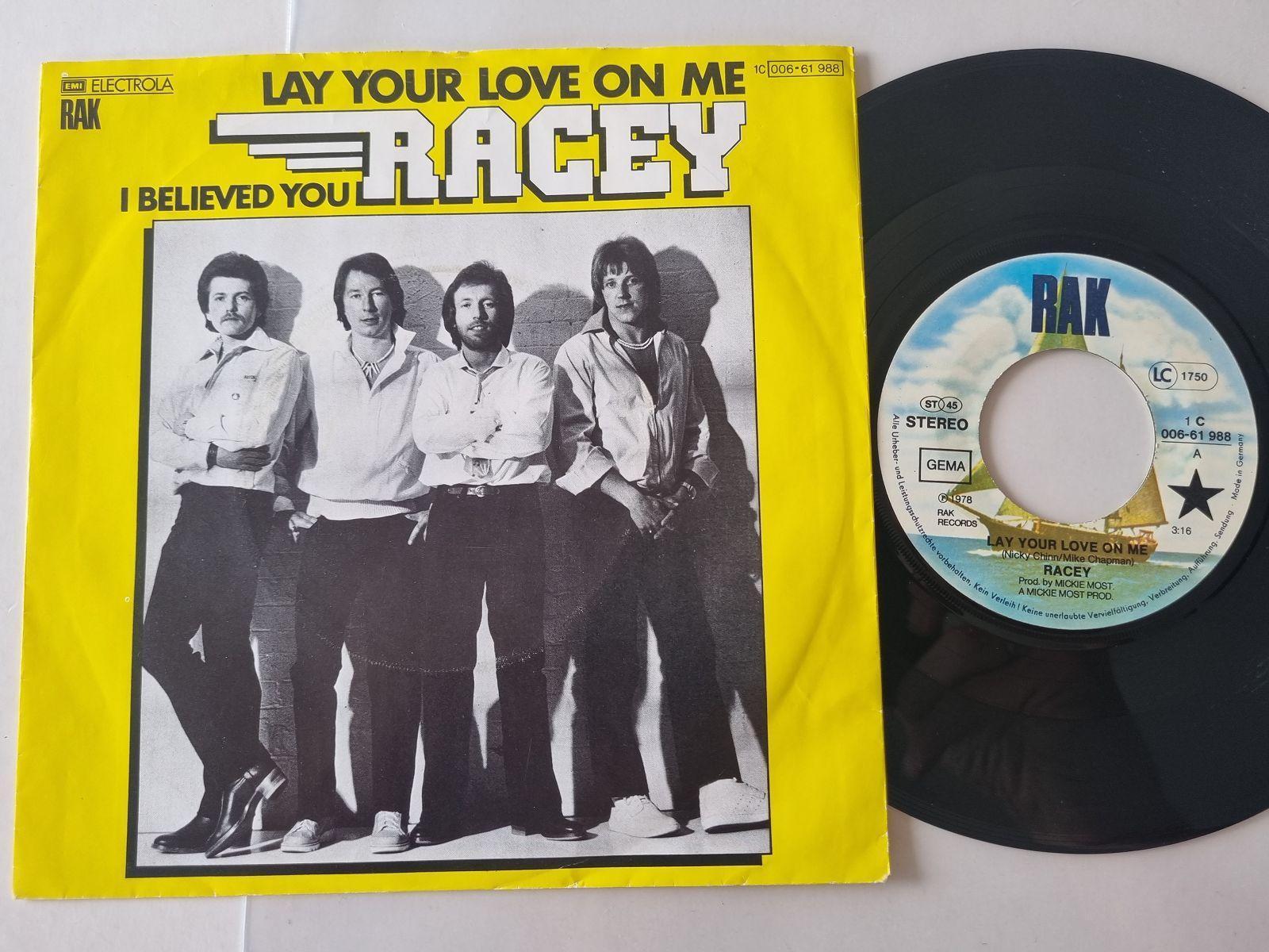 7"" Single Racey - Lay your love on me Vinyl Germany