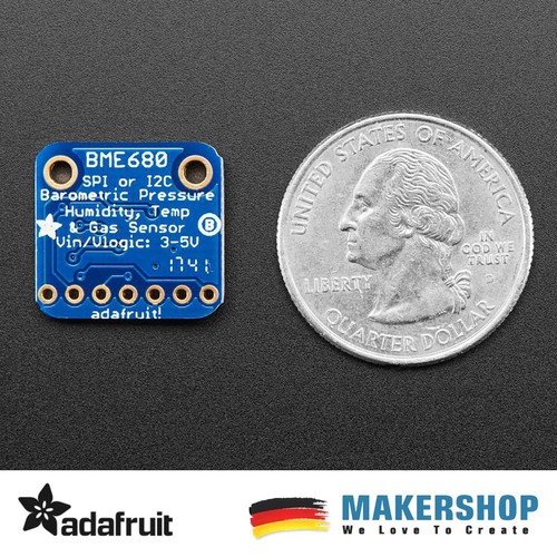 Adafruit BME680 -Temperature, Humidity, Pressure and Gas Sensor Temperatur 3660 - Bild 3 von 3