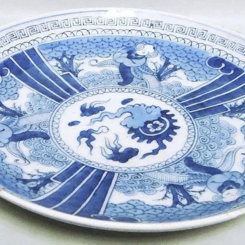 Japanese Antique blue white ceramics eBay