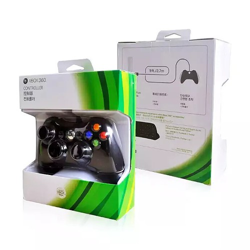 For Microsoft xbox 360 Boxed white&black brand new USB wired controller suitable - Picture 14 of 17