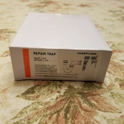 KEENEY REPAIR TRAP 1-1/2 IN. 20 GAUGE, CHROME - KEENEY PART #: 304RPCBN