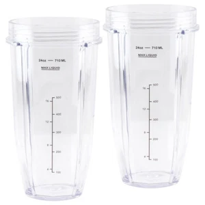 2 Pack 24 oz Cup Replacement Part 483KKU486 for Nutri Ninja BL480 BL640 CT680