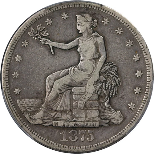 1875-CC Trade Dollar — photo from another recent sale