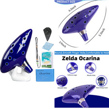 Zelda Ocarina of Time Songs From the Legend of Zelda 12 Hole Alto C Ocarina