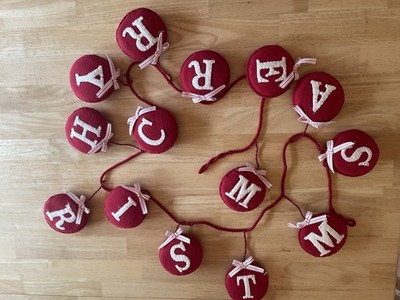 Merry Christmas Felt Garland 7  Long