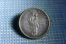 antike Silberbrosche  von 1894 - 400 Jahr Feier Einweihung Frauenkirche