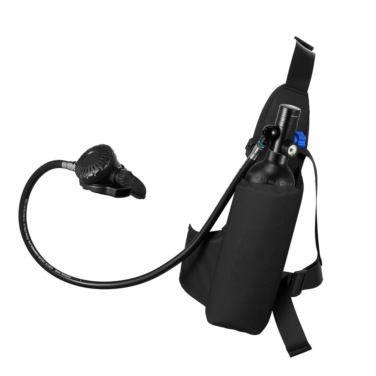 Uimoso 1L Portable Mini Scuba Tank with Pump & Adapter for Diving