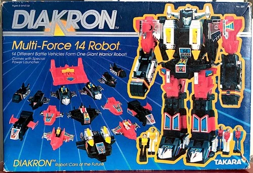 1983 Takara Diakron Multi-Force 14 / Diaclone Gats Blocker Transformers
