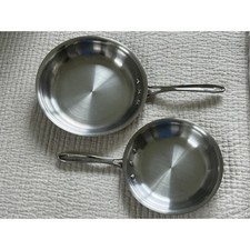 Calphalon Contemporary Stainless Steel Frying Pan Set 8" 10" Skillets 1388 1390