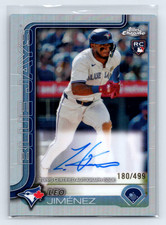 Leo Jimenez Rookie 2025 Topps Chrome Update Auto Refractor /499 Tampa Bay Rays