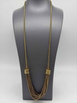 Pre-Owned Lucky Brand Gold Long Multi Chain Necklace