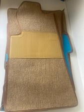 Teppich Satz 15-teilig Schlinge Absatzschoner BEIGE f&uuml;r Mercedes W123 Limo NEU