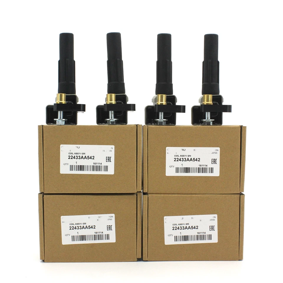 Ignition Coil Pack OEM 4PCS for 2004-2010 Subaru WRX STI Legacy Forester Turbo — 第 3/4 张图片