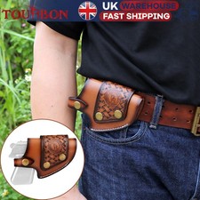 TOURBON Shooting Leather Cross Draw Holster Pistol Belt Pouch Handgun Holder UK