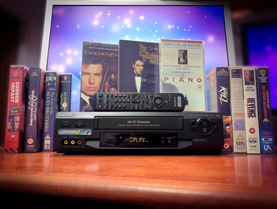 SONY SLV-N51  Vintage Stereo VCR + Movie Bundle
