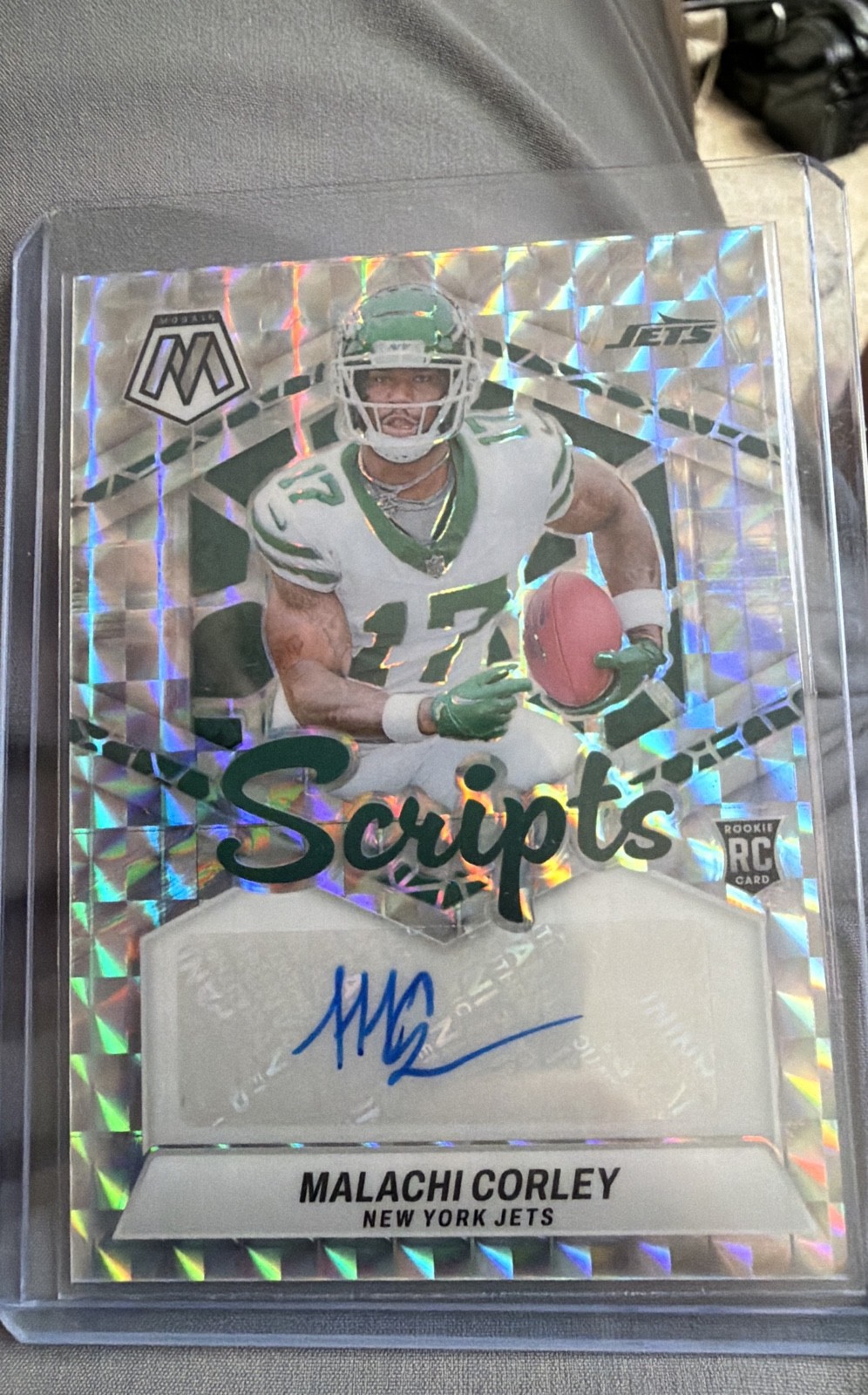 2024 Panini Mosaic - Rookie Scripts Malachi Corley #RS-MCY (AU, RC)