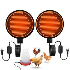 Heated Chicken Waterer Base, 6 Energy Saving Poultry Water Heater for Winter ...