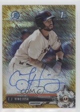 2017 Bowman Chrome Prospect Gold Shimmer Refractor 36/50 CJ Hinojosa Auto 0b0