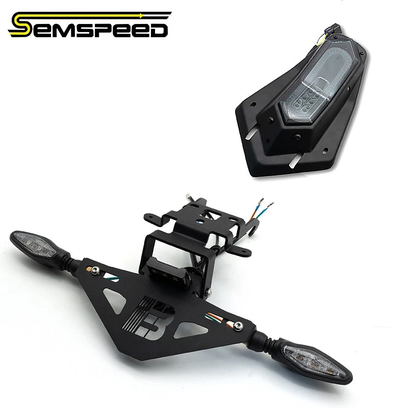 For CF-moto 675SR-R 675SS 675NK 675SR-S LED Tail Light License Plate Holder - Image 3 of 4