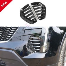 For Cadillac XT4 2019-2023 Carbon Fiber Front Fog Light Lamp Frame Cover Trim 2P
