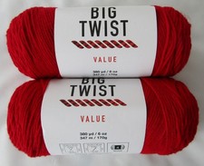BIG TWIST Value Yarn Deep Red - 380 Yards - 6...