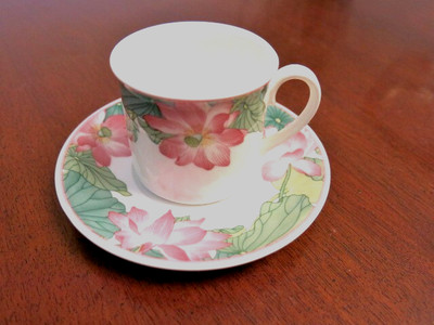 Alte Villeroy & Boch Mokkatassen + Untertasse-Sammler objekt -Jade -Vintage- NEU