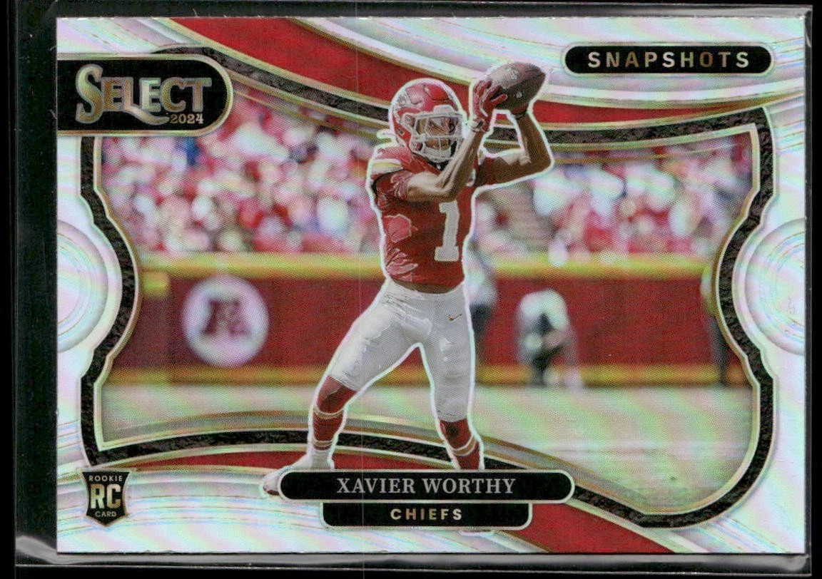 Xavier Worthy Panini Select Snapshots #19 Gold Prizm