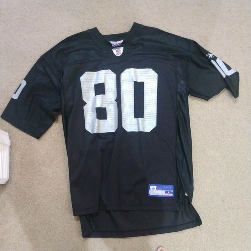 Jerry Rice #80 Oakland Raiders Jersey Men's L Black Reebok NFL ...