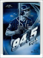 2019 Topps Fire Maximum Velocity Blue #MV9 Matt Olson