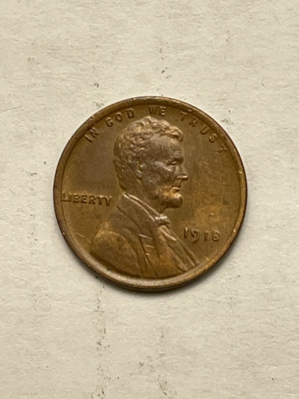 1918-P Lincoln Wheat Cent Penny