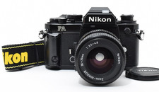  MINT w Strap Nikon FA Black Body SLR Film Camera AI-S Nikkor 35-70mm Lens Kit