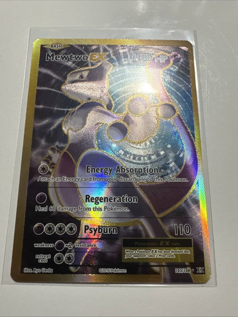 Mewtwo Pokémon TCG Evolutions Ultra Rare Individual Collectible