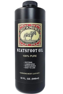 Bickmore 100% Pure Neatsfoot Oil Softens Lubricates Moisturizes Leather 32 Oz