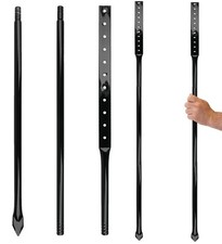 2 Pack Black Metal Yard Sign Stakes, 54-Inch, Heavy Duty Posts, H-Frame, Holder