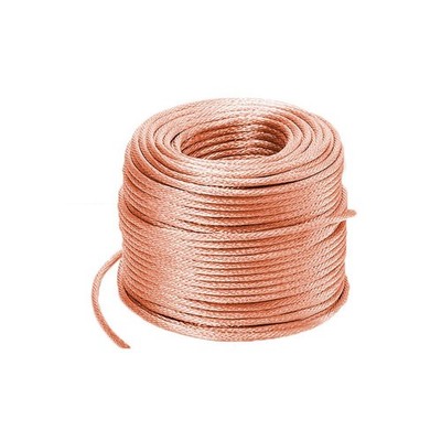 Braided Copper Wire Drain Cable Electric Stranded Round Bare Spiral Flexible ...